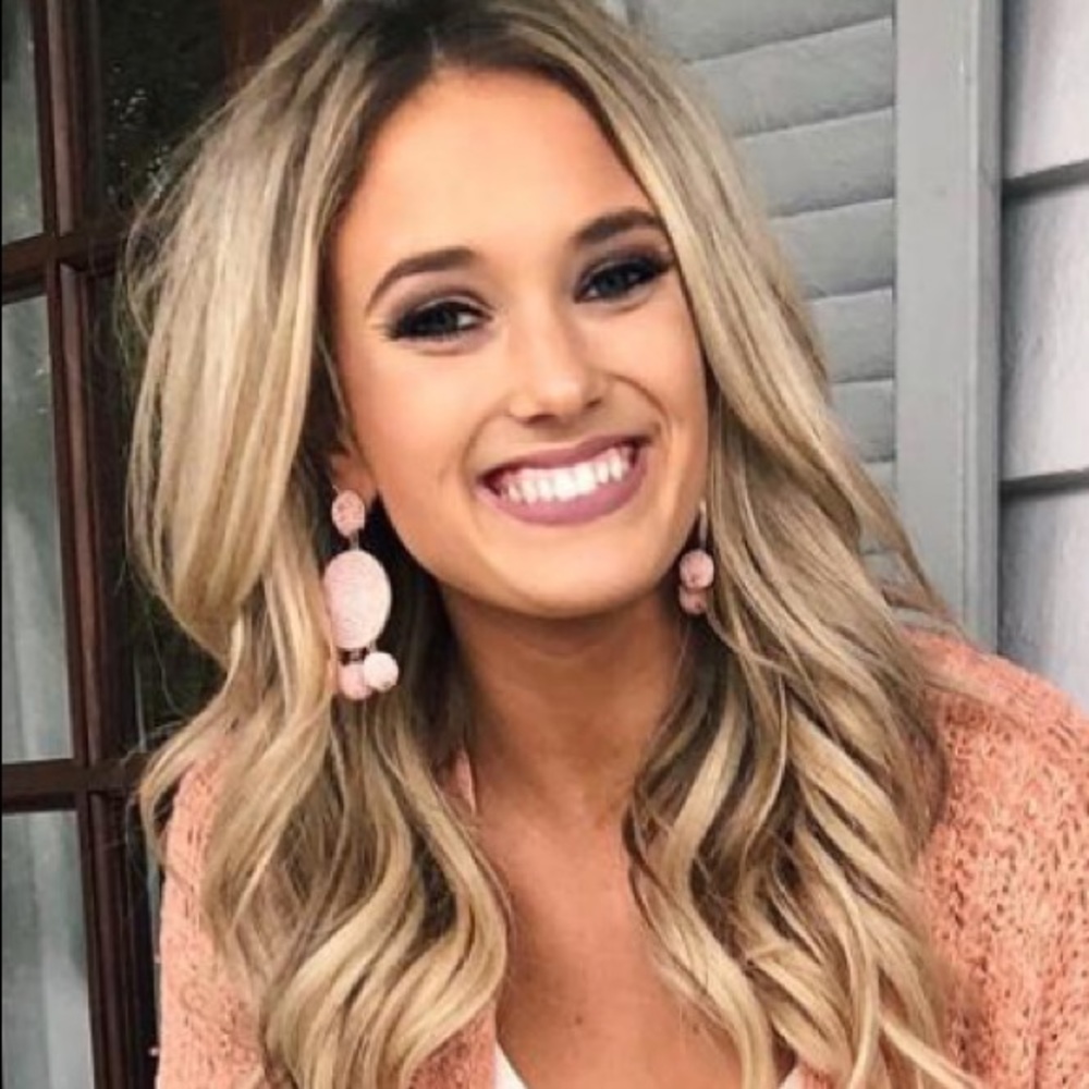 Baublebar light pink earrings